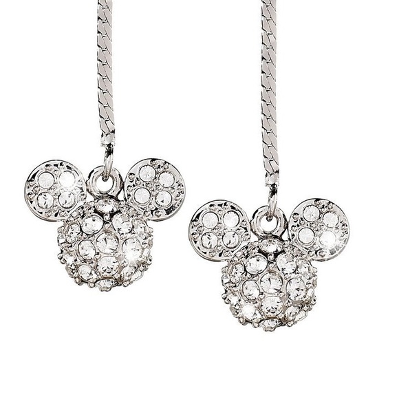 NWT Mickey Mouse Herringbone Chain Earrings by Arribas Brothers - Picture 3 of 8